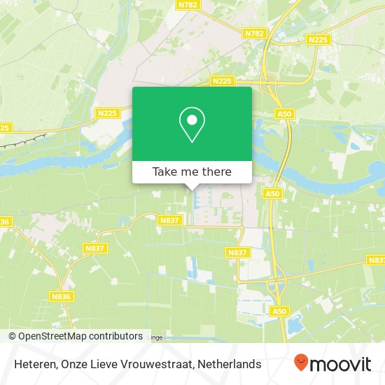 Heteren, Onze Lieve Vrouwestraat map