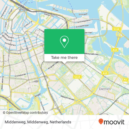 Middenweg, Middenweg map