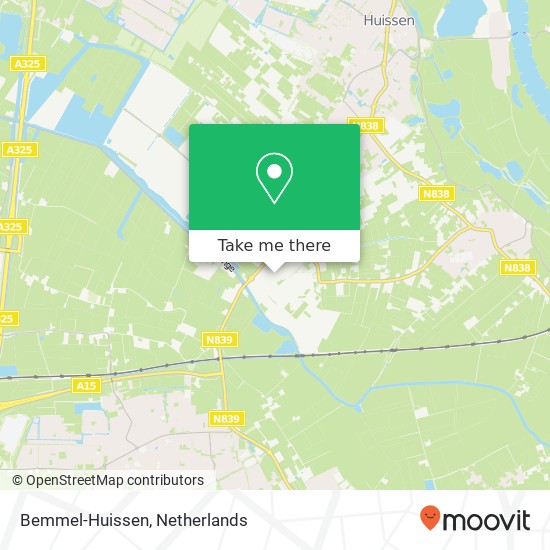 Bemmel-Huissen Karte
