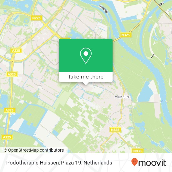 Podotherapie Huissen, Plaza 19 Karte