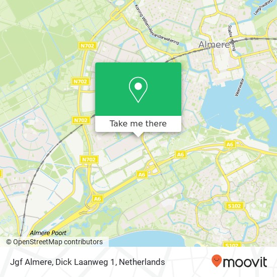 Jgf Almere, Dick Laanweg 1 map