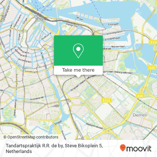 Tandartspraktijk R.R. de by, Steve Bikoplein 5 map
