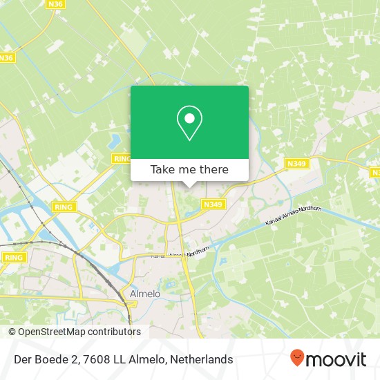 Der Boede 2, 7608 LL Almelo map