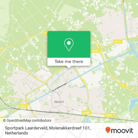 Sportpark Laarderveld, Molenakkerdreef 101 map