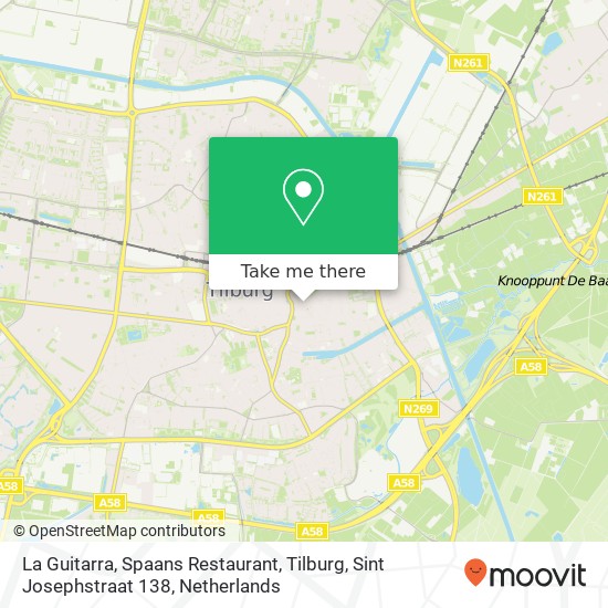 La Guitarra, Spaans Restaurant, Tilburg, Sint Josephstraat 138 map