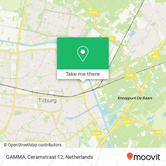 GAMMA, Ceramstraat 12 map
