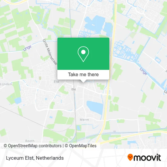 Lyceum Elst map