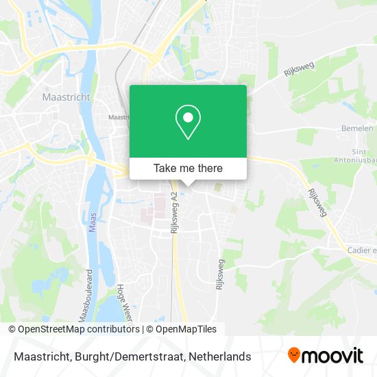 Maastricht, Burght / Demertstraat map