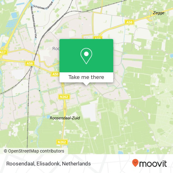 Roosendaal, Elisadonk map