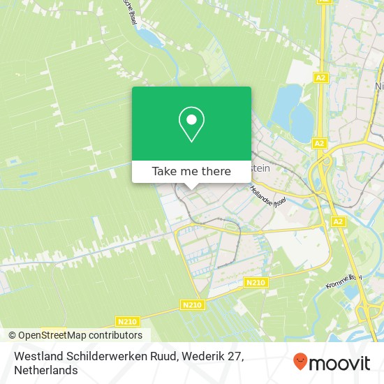 Westland Schilderwerken Ruud, Wederik 27 map