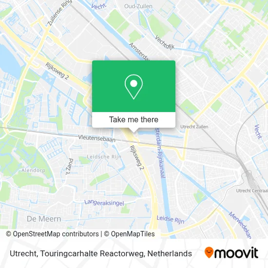 Utrecht, Touringcarhalte Reactorweg map