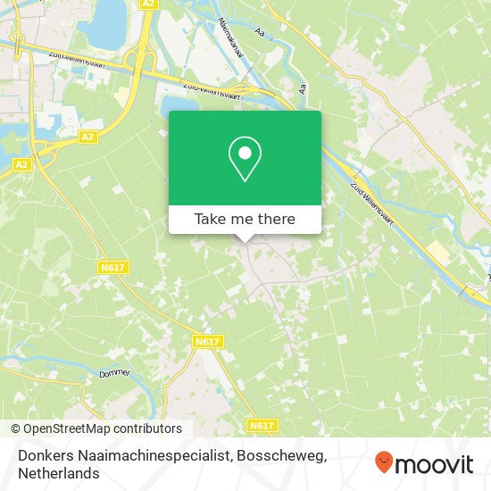 Donkers Naaimachinespecialist, Bosscheweg map