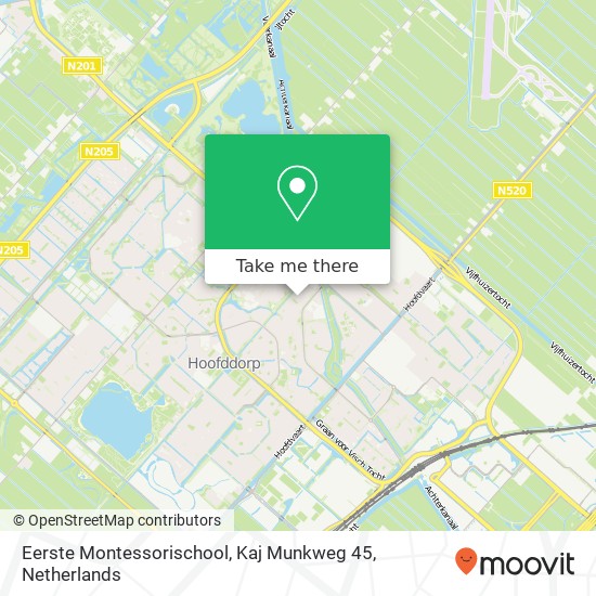 Eerste Montessorischool, Kaj Munkweg 45 Karte