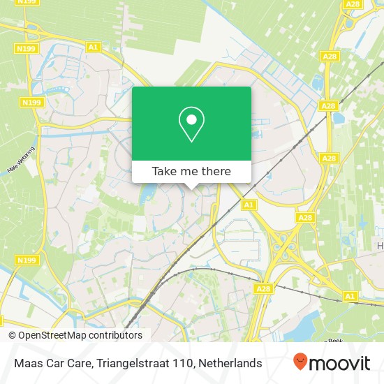 Maas Car Care, Triangelstraat 110 map