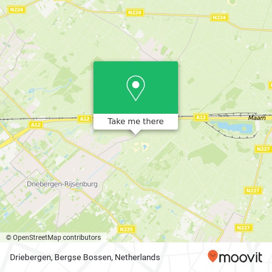 Driebergen, Bergse Bossen Karte