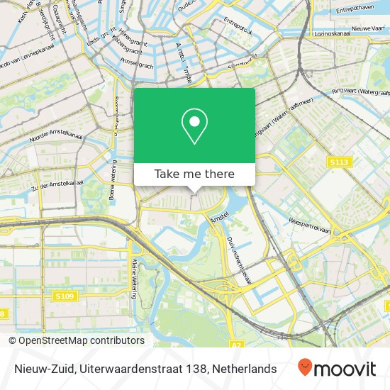 Nieuw-Zuid, Uiterwaardenstraat 138 map