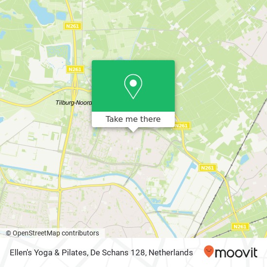 Ellen's Yoga & Pilates, De Schans 128 Karte