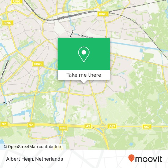 Albert Heijn, Roostenlaan 112 map