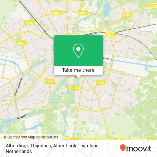 Alberdingk Thijmlaan, Alberdingk Thijmlaan map