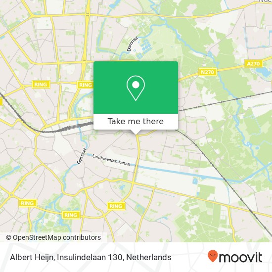 Albert Heijn, Insulindelaan 130 Karte