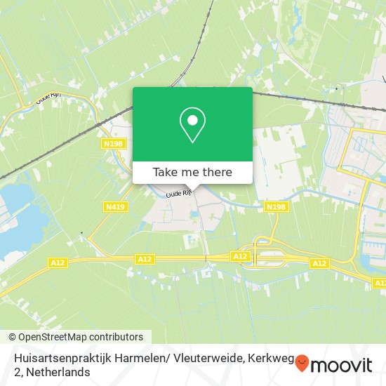 Huisartsenpraktijk Harmelen/ Vleuterweide, Kerkweg 2 map