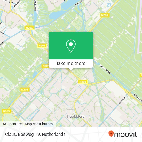 Claus, Bosweg 19 map
