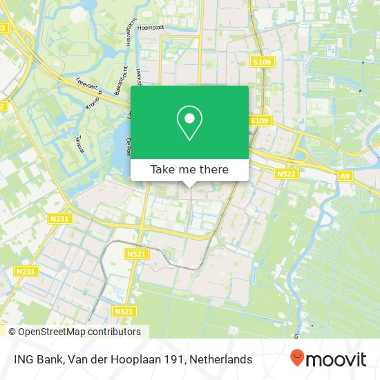 ING Bank, Van der Hooplaan 191 map