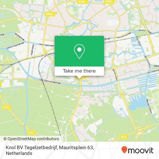 Knol BV Tegelzetbedrijf, Mauritsplein 63 map
