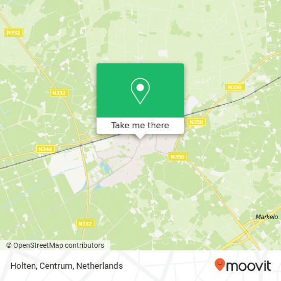 Holten, Centrum map