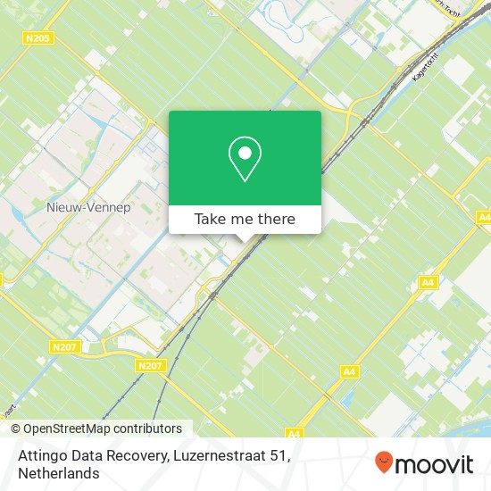 Attingo Data Recovery, Luzernestraat 51 map