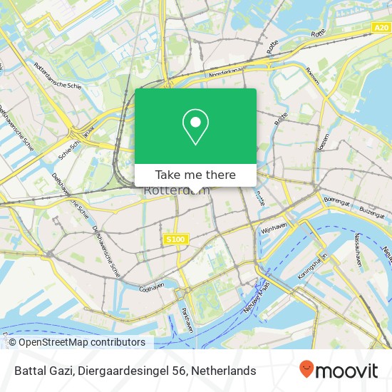 Battal Gazi, Diergaardesingel 56 Karte