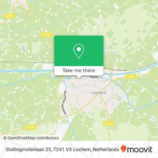 Stellingmolenlaan 25, 7241 VX Lochem map