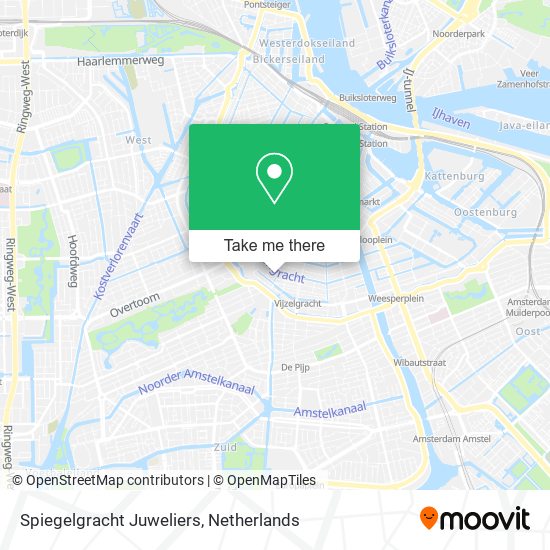 Spiegelgracht Juweliers map