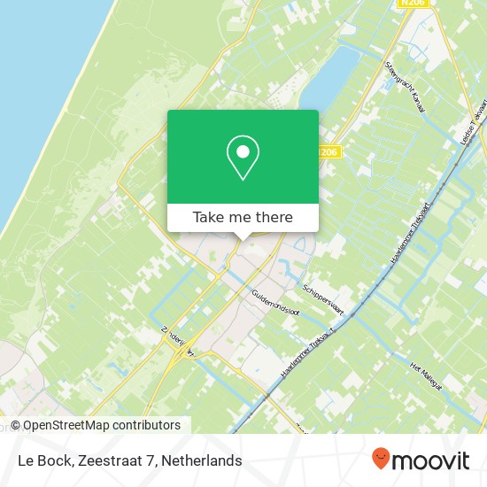 Le Bock, Zeestraat 7 map