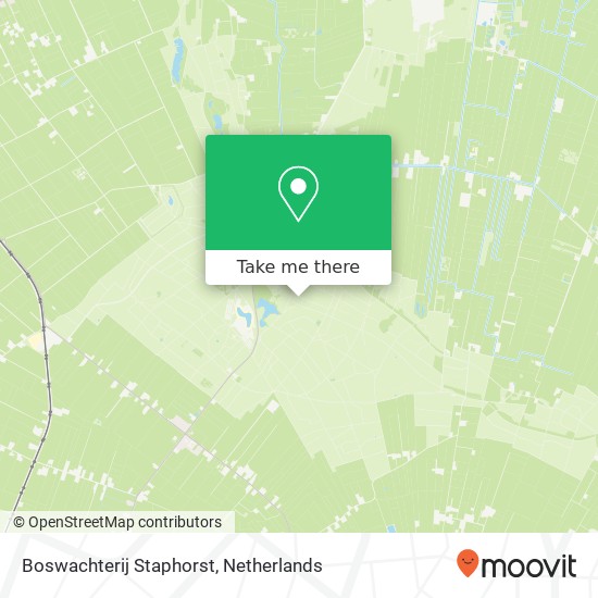 Boswachterij Staphorst map