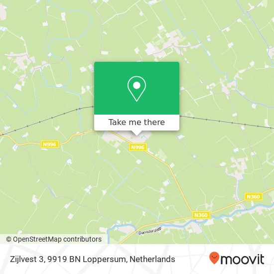 Zijlvest 3, 9919 BN Loppersum map