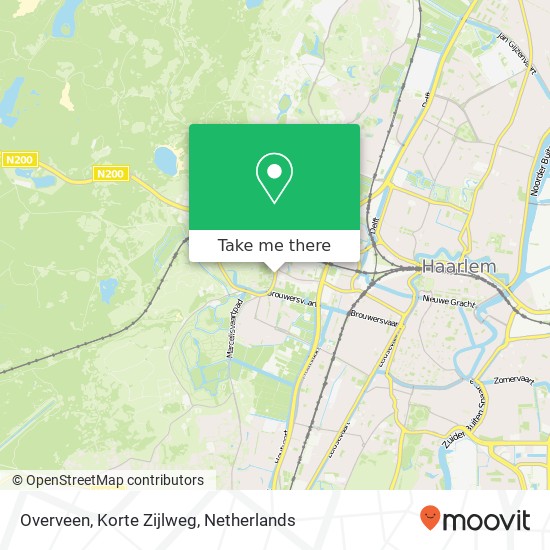 Overveen, Korte Zijlweg map