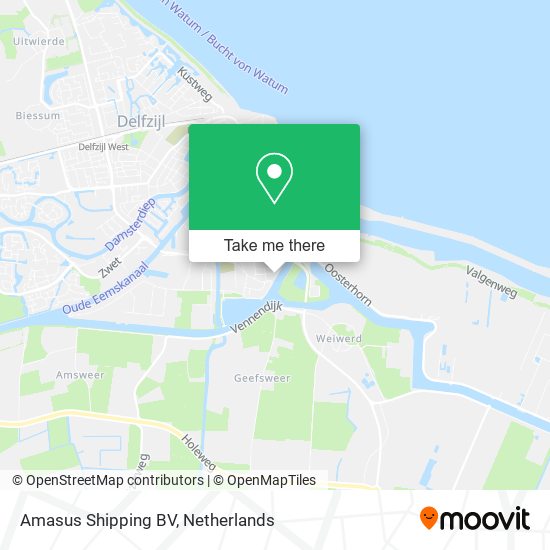 Amasus Shipping BV map