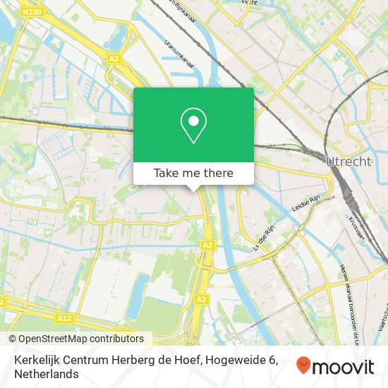 Kerkelijk Centrum Herberg de Hoef, Hogeweide 6 Karte