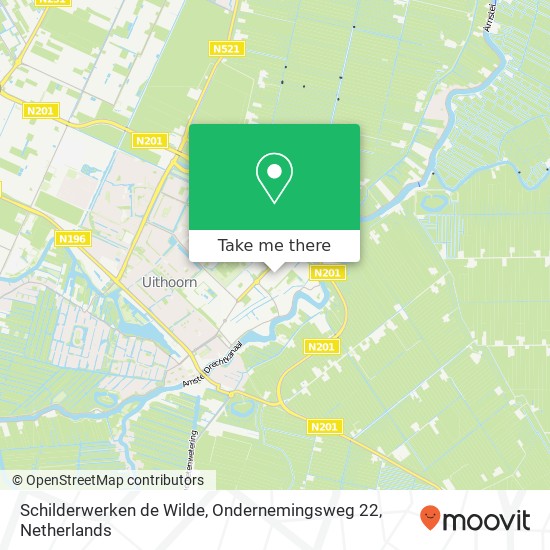 Schilderwerken de Wilde, Ondernemingsweg 22 map