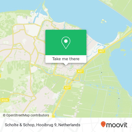 Scholte & Schop, Hooibrug 9 map