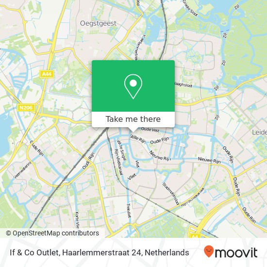 If & Co Outlet, Haarlemmerstraat 24 Karte
