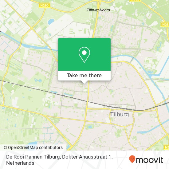 De Rooi Pannen Tilburg, Dokter Ahausstraat 1 map