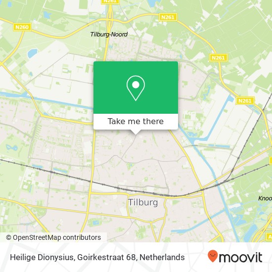 Heilige Dionysius, Goirkestraat 68 map