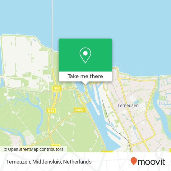 Terneuzen, Middensluis map