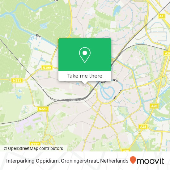 Interparking Oppidium, Groningerstraat map