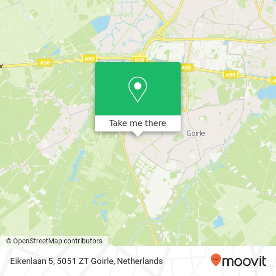 Eikenlaan 5, 5051 ZT Goirle map