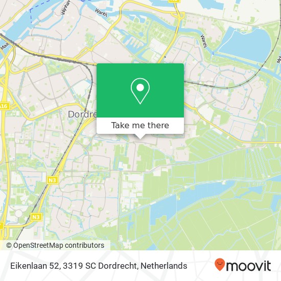 Eikenlaan 52, 3319 SC Dordrecht map