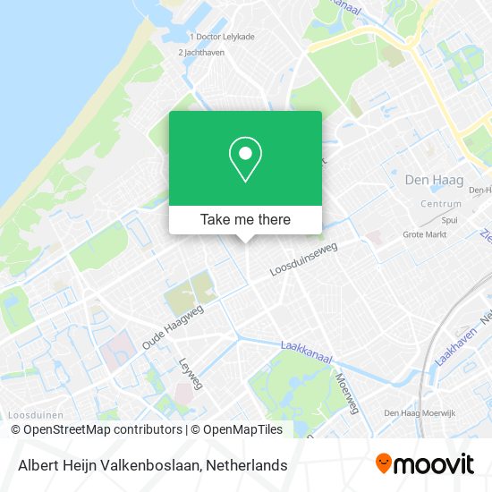 Albert Heijn Valkenboslaan map