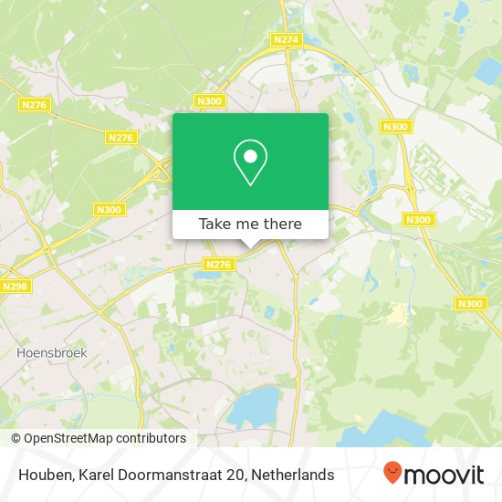 Houben, Karel Doormanstraat 20 map